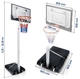 Kosz do koszykówki Neo-Sport NS-281 Regulowana wysokość 150 - 260 cm Mobilny stojak (5903890632380) - obraz 7