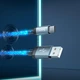 Кабель HOCO U112 Shine charging data cable for Type-C Gray - изображение 7