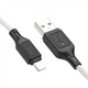 Кабель HOCO X90 Cool silicone charging data cable for iP White - изображение 4