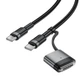 Кабель ACEFAST C22-05 USB-C to USB-C / magnetic aluminum alloy charging data cable Black - изображение 4