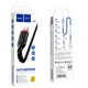 Кабель HOCO X59 USB to iP 2.4A, 1m, nylon, TPE connectors, Black - зображення 2
