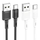 Кабель HOCO X83 USB to Type-C 3A, 1m, PVC, PVC connectors, White - изображение 4