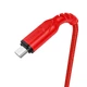 Кабель HOCO X59 USB to Micro 2.4A, 1m, nylon, TPE connectors, Red - зображення 6