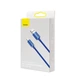 Кабель Baseus Crystal Shine Series Fast Charging Data Cable USB to iP 2.4A 1.2m Blue - зображення 2