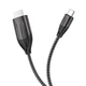 Кабель HOCO UA16 Type-C to HDTV HD on-screen cable Metal Gray - зображення 2