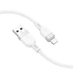Кабель HOCO X109 Energy silicone charging data cable iP (L=1M) White - изображение 4