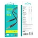 Аудіокабель BOROFONE BL16 3.5mm male to 3.5mm male, PVC, 1m, Black - зображення 2