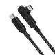 Кабель ACEFAST C5-03 USB-C to USB-C 100W right angled aluminum alloy 2m Black - изображение 3