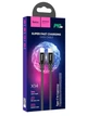 Кабель HOCO X14 Type-C to iP 3A, 20W, 1m, nylon, aluminum connectors, Black - изображение 2