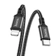Кабель HOCO X14 Type-C to iP 3A, 20W, 2m, nylon, aluminum connectors, Black - изображение 3