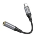 Аудiокабель HOCO LS36 Type-C to 3.5 female, nylon braid, 0.12m, Black - изображение 3