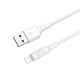 Кабель HOCO X25 USB to iP 2A, 1m, PVC, PVC connectors, White - изображение 3