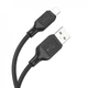 Кабель HOCO X90 Cool silicone charging data cable for iP Black - изображение 3
