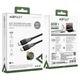 Кабель ACEFAST C10-03 Type-C to Type-C 3A, 60W, 1.2m, silicone, zinc connectors, Black - изображение 2