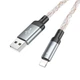 Кабель HOCO U112 Shine charging data cable for iP Gray - зображення 6