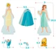 Gra magnetyczna WOOMAX ubieranka Disney Bella i Kopciuszek 45 elementów 48726 (8412842487260) - obraz 3