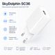 Мережевий зарядний пристрій SkyDolphin SC36 12W USB-A 2.4A White (SDMZP-000080) - зображення 2