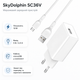 Мережевий зарядний пристрій SkyDolphin SC36V 12W USB-A 2.4A + кабель microUSB White (SDMZP-000118) - зображення 2