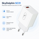 Мережевий зарядний пристрій SkyDolphin SC31 QC3.0 18W USB-A 3.5A White (SDMZP-000154) - зображення 2