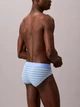 Набор трусов брифов мужских хлопковых Calvin Klein NB4388(Mardi Gras Multi) M 3 шт Зеленый/Голубой с белым/Черный (199156151145) - изображение 5