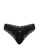 Женские хлопковые трусики-стринги Victoria’s Secret, S, Черные - изображение 3