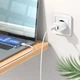 Мережевий зарядний пристрій з кабелем HOCO C80A Plus Rapido PD20W+QC3.0 charger set(C to iP) White - зображення 7