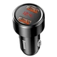 Автомобільний зарядний пристрій Baseus Magic Series Dual QC Digital Display 45W Black - изображение 4