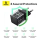 Мережевий зарядний пристрій з кабелем Baseus Palm Fast Charger 1C 20W EU Cosmic Black set USB-C to iP 20W 1m - зображення 13