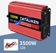 Інвертор Tataliken 1200w/3500w 12-220v чистий (правильний) синус pure sine - зображення 3
