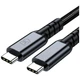 Кабель 3mk Hyper Cable N-SERIES USB-C to USB-C Thunderbolt 4 2m 48V/5A 240W Black (5903108758185) - изображение 7
