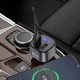 АЗП з FM-модулятором HOCO E67 Fighter QC3.0 18W car BT FM transmitter Black - изображение 8