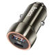 Автомобільний зарядний пристрій HOCO Z46A Blue whale PD20W+QC3.0 car charger Metal Gray - изображение 3