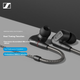 Дротові навушники Sennheiser IE200 HiFi, внутрішньоканальні навушники високої якості, ігрові навушники, чорні, подарунковий набір - зображення 5