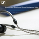 Дротові навушники Sennheiser IE200 HiFi, внутрішньоканальні навушники високої якості, ігрові навушники, чорні, подарунковий набір - зображення 9
