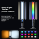 Портативный светодиодный RGB-светильник Shuotu, полноцветный заполняющий свет с регулируемой цветовой температурой, профессиональное освещение для видеосъемки и фотосъемки, мягкий свет для ночной съемки на открытом воздухе и прямых трансляций. - изображение 7