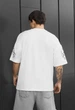 Чоловіча Футболка Стаф Біла З Логотипом Та Написом Оверсайз Staff Logo & Birds Oversize XXL (392312) - зображення 2