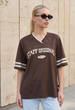 Футболка Жіноча Стаф Коричнева Оверсайз Базова Staff Original 13 Brown Oversize L (392565) - зображення 1