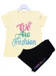 Комплект футболка и шорты для девочки Barmy We Are Fashion желтый 0787 116 - изображение 1