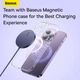 Бездротовий зарядний пристрій Baseus Simple Mini3 Magnetic Wireless Charger 15W Dusty Purple - зображення 14