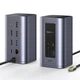 Док-станция Baseus NU1 Air Spacemate hub 12в1 USB-C - 2xHDMI 4K@60Hz 2xUSB-C 10Gb/s 2xUSB-A 5Gb/s 2xUSB-A (480Mb/s) RJ45 SD/microSD 3.0 USB-C (PD) (69 - изображение 6