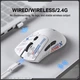 Компьютерная мышь Onikuma DM01 (Wired/2,4G) Белый - изображение 4