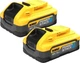 Набір акумуляторних батарей для інструментів DeWalt PowerStack 18 В 5 Аг 2 шт. (DCBP518H2-XJ) - зображення 1
