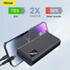 Повербанк Hinne 20000mAh 22.5W Power Bank 2 USB выхода / Type-C / Micro-USB Павербанк черный - изображение 4