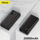 Повербанк Hinne 20000mAh 22.5W Power Bank 2 USB выхода / Type-C / Micro-USB Павербанк черный - изображение 7