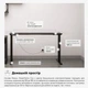 Каркас стола Mealux Powerframe Duo с двумя электродвигателями Black (BS-20 Black) - изображение 2