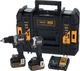 Набір безщіткових інструментів DeWalt McLaren F1 Team 18 V XR з 2 акумуляторами 5 Аг (DCK200MP2T-QW) - зображення 1