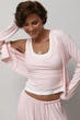 Костюм из кардигана, майки и штанов - алладинов Lurex Пудровый One Size (87900) - изображение 3