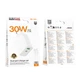 Мережевий зарядний пристрій BOROFONE BA108A Stellar PD30W+QC3.0 charger set (C to iP) (EU) White (6941991125386) - зображення 2