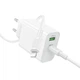 Мережевий зарядний пристрій BOROFONE BA108A Stellar PD30W+QC3.0 charger set (C to iP) (EU) White (6941991125386) - зображення 4