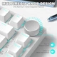 Клавіатура AJAZZ AK820 White Ігрова Дротова Механічна, USB-C, біла підсвітка, Blue Switch - зображення 7